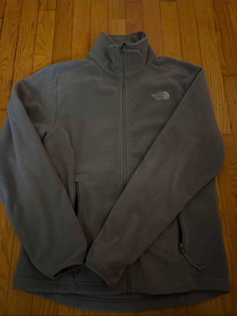 The North Face Slate Gray Lightweight Full-Zip Fleece Jacket